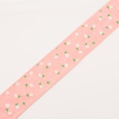 Ribbon Pink Flowers 4cm