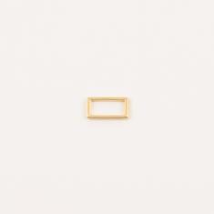 Gold Plated Rectangle Outline 1.2x0.7cm