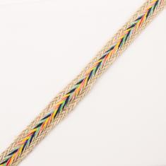 Flax Ribbon Multicolored