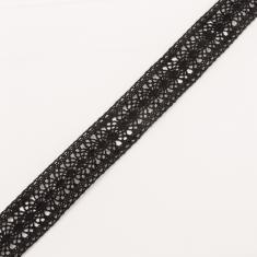 Knitted Ribbon Black 3cm