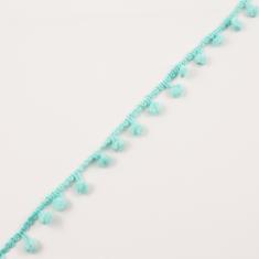 Braid with Pom Poms Seafoam (2cm)