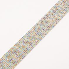 Gilt Rhinestone Row Multicolored45x4.2cm