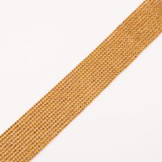 Gilt Rhinestone Row Honey 45x4.2cm