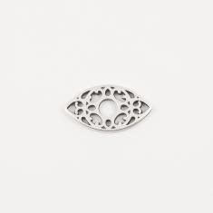 Perforated Eye Silver 2.8x1.6cm