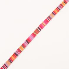 Striped Flat Cord  (12mm)