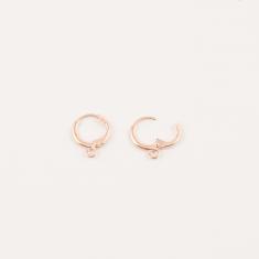 Bases For Earrings Pink Gold 1.3cm