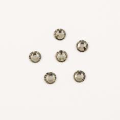 Fusible Rhinestones Anthracite 7mm