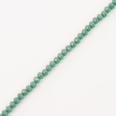 Σειρά Πολυγωνικές Χάντρες Μέντα 6mm
