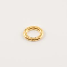 Gold Plated Oval Hoop 2.4x1.8cm