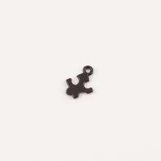 Puzzle Piece Black 1.4x1.1cm