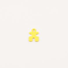 Puzzle Piece Yellow 1.2x0.9cm