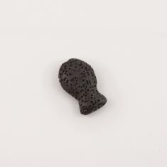 Ψάρι Λάβα Μαύρο 2.5x1.6cm