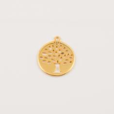 Gold Plated Tree of Life 2.8x2.5cm