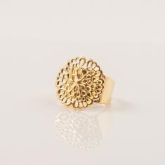 Gold Plated Ring Base Holes 2x2cm