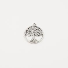 Metal Tree Silver 2.9x2.6cm