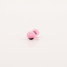 Σκουλαρίκι Streching Ροζ 4mm