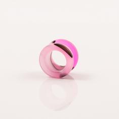 Σκουλαρίκι Streching Ροζ 12mm