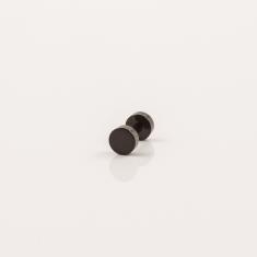 Plug Cylinder Black 5mm