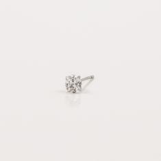 Earring Square Zirgon White 4mm