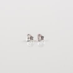 Silver Earring Clasps 4mm