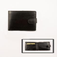 Leather Wallet Black  Stud (13x9cm)