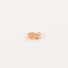 Metal Fish Pink Gold 9x5mm