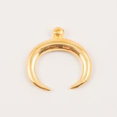 Gold Plated Metal Item 4.4x4.3cm