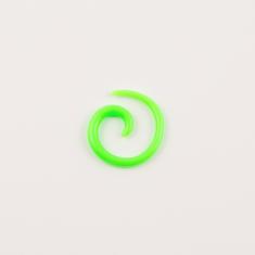 Earring Snail Acrylic Green
