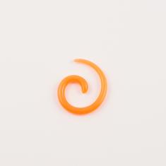 Earring Snail Acrylic Orange