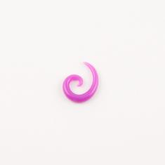 Earring Snail Acrylic Purple