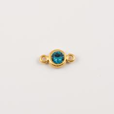 Gold Plated Swarovski Item Blue