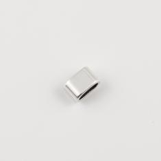 Μεταλλική Ροδέλα Οβάλ Ασημί 1x0.5cm