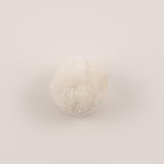 Decorative Pom Pom White 3.3cm