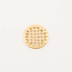 Gold Plated Round Grid Item 2.2cm