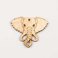 Ξύλινος Ελέφαντας 6.6x5.5cm