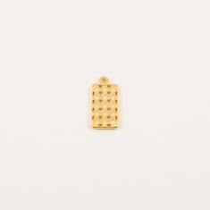 Gold Plated Perforated Item 2.3x1.2cm
