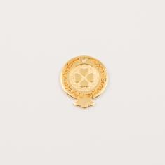 Επίχρυσο Ρόδι-Τετράφυλλο 3x2.6cm
