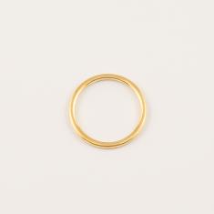Gold Plated Steel Ring 2mm