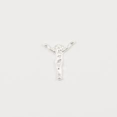 Silver Plated Jesus 2.3x1.8cm