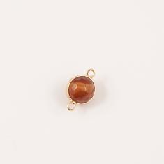 Carnelian Gold Plated Base 2.2x1.3cm