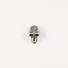 Steel Skull Carved 1.9x1.1cm