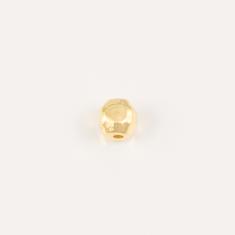 Polygonal Bead Gold 6x5mm
