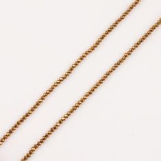 Πολυγωνικές Χάντρες Χάλκινες 3mm