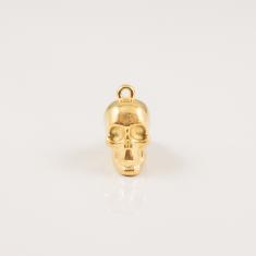 Metal Skull Gold 1.9x1.3cm