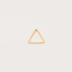 Gold Plated Triangle Outline 1.5x1.4cm