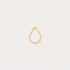 Gold Plated Tear Outline 1.5x1.4cm