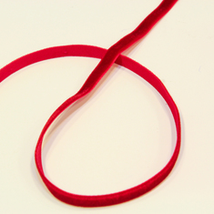 Velvet Ribbon Red 1cm