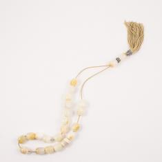 Worry Beads Onyx Beige 1.3x1.1cm