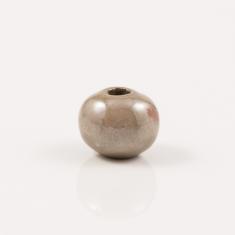 Κεραμική Χάντρα Μπεζ 1.3cm