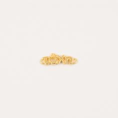 Gold Plated Item "τύχη" 2.6x0.9cm